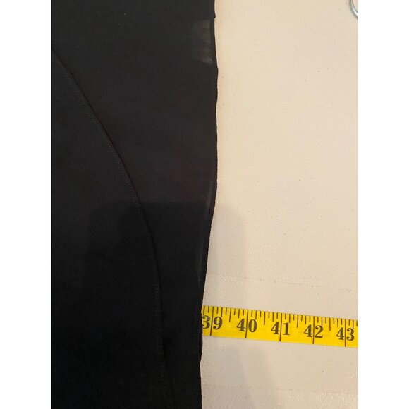 Antonio Melani Black Chiffon Overlay Cocktail Dress Beaded Waist Detail Size 8 - Picture 10 of 14